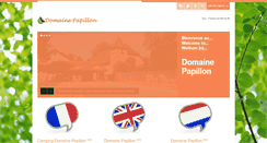 Desktop Screenshot of domaine-papillon.com