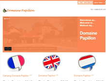 Tablet Screenshot of domaine-papillon.com